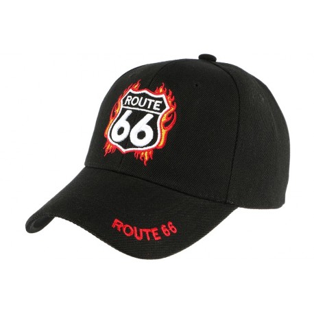 Casquette Route 66 Noire et Rouge ANCIENNES COLLECTIONS divers