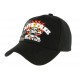 Casquette baseball noire Live Free Ride Free CASQUETTES Nyls Création