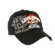 Casquette baseball noire Live Free Ride Free CASQUETTES Nyls Création