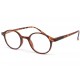 Lunette loupe ronde marron ecailles Flex Lunettes Loupes New Time