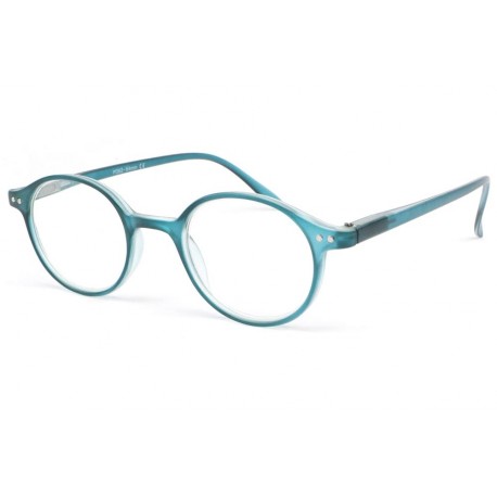 Lunette loupe ronde bleu transparent Flex Lunettes Loupes New Time