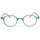 Lunette loupe ronde bleu transparent Flex Lunettes Loupes New Time