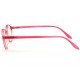 Lunette loupe ronde Rouge transparent Flex Lunettes Loupes New Time