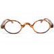 Lunettes lecture rondes marron ecailles Aida Lunettes Loupes New Time