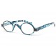 Lunettes lecture rondes Bleues ecailles Aida Lunettes Loupes New Time