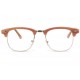 Lunette loupe retro bois marron clair Gatsby Lunettes Loupes New Time