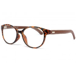 Lunette lecture cuir marron Klass Lunettes Loupes Loupea