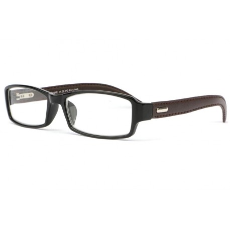 Lunettes de lecture cuir marron Neyl Lunettes Loupes Proloupe