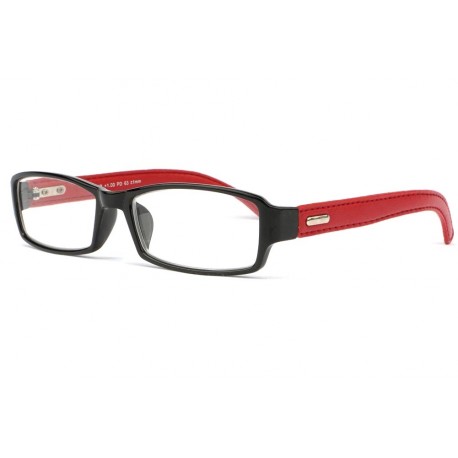 Lunettes de lecture cuir rouge Neyl Lunettes Loupes Proloupe