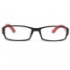 Lunettes de lecture cuir rouge Neyl Lunettes Loupes Proloupe