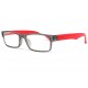 Lunettes loupe rouge et grise Saty Lunettes Loupes Proloupe