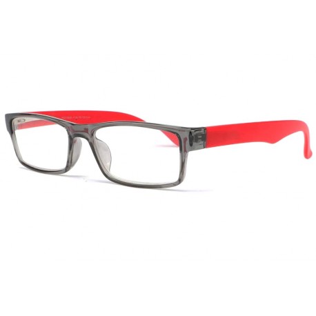 Lunettes loupe rouge et grise Saty Lunettes Loupes Proloupe