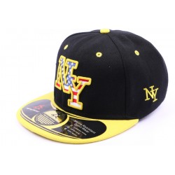 Snapback NY noir visère jaune ANCIENNES COLLECTIONS divers