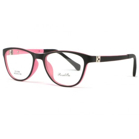 Monture lunette enfant rose et noir 7 à 12 ans Smile ANCIENNES COLLECTIONS divers