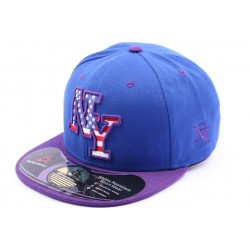 Snapback NY violette visère bleu ANCIENNES COLLECTIONS divers