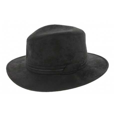 Chapeau Homme Noir simili cuir Herman ANCIENNES COLLECTIONS divers