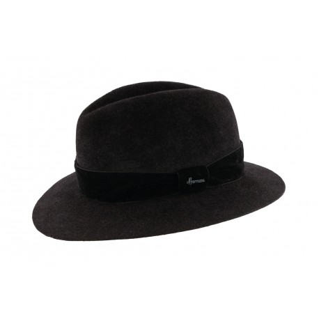 Chapeau Feutre Noir Macwinston Herman ANCIENNES COLLECTIONS divers