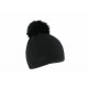 Bonnet pompon Noir Angora Dolce Louise ANCIENNES COLLECTIONS divers