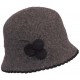 Chapeau Laine Herman Headwear Lady Laly Anthracite ANCIENNES COLLECTIONS divers