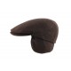 Casquette cache oreille marron laine Herman ANCIENNES COLLECTIONS divers