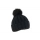 Bonnet pompon Noir Verone herman ANCIENNES COLLECTIONS divers