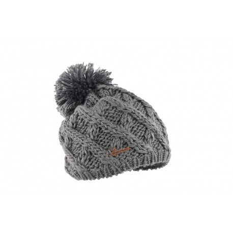 Bonnet pompon enfant Gris Lutin Herman ANCIENNES COLLECTIONS divers