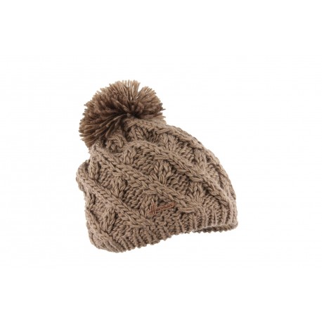 Bonnet Pompon Enfant Marron Lutin Herman ANCIENNES COLLECTIONS divers