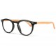 Lunette lecture noire branche bois Saty Lunettes Loupes Proloupe