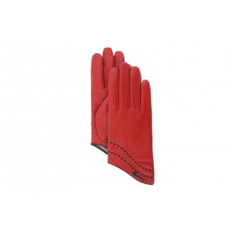 Gants Cuir Rouge Femme Cutty Herman ANCIENNES COLLECTIONS divers