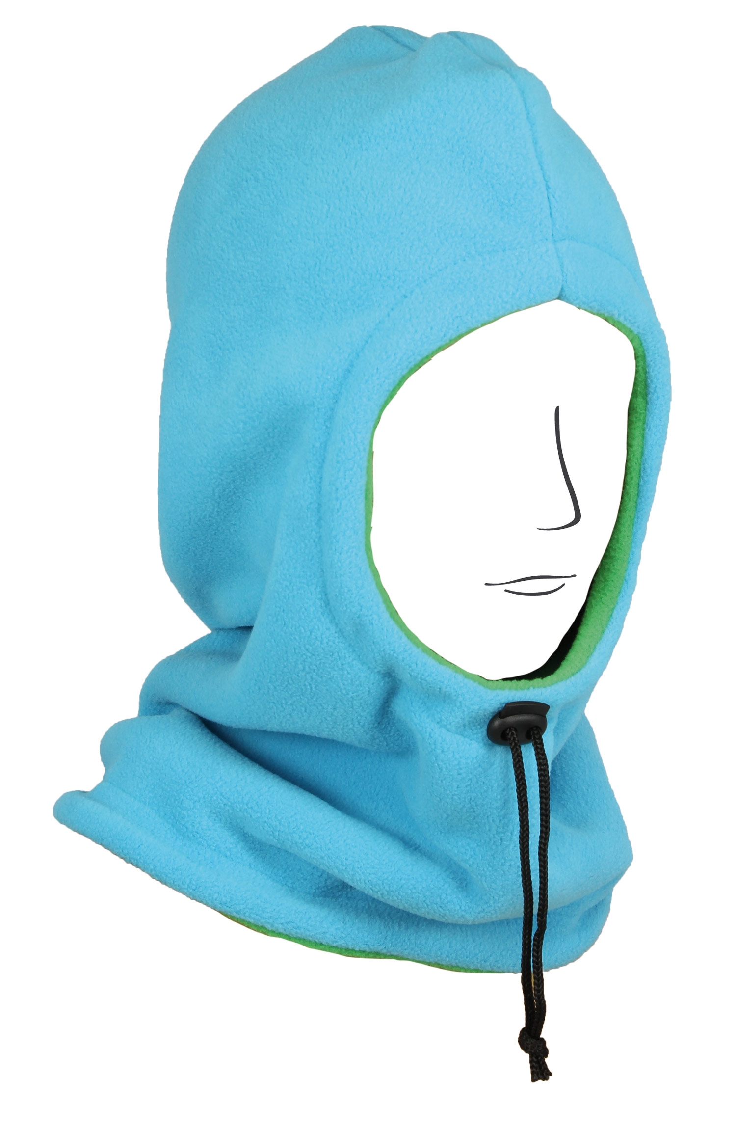 Cagoule Enfant En Polaire Foly Cagoule Bleu Garcon Fille Livre 48h