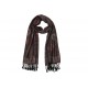 Echarpe Pashmina Noire et Rouge Bombay ANCIENNES COLLECTIONS divers