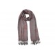 Echarpe Pashmina Grise et Rouge Bombay ANCIENNES COLLECTIONS divers