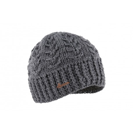 Bonnet court gris en laine Alkin Herman ANCIENNES COLLECTIONS divers