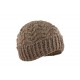 Bonnet court marron taupe en laine Alkin Herman ANCIENNES COLLECTIONS divers