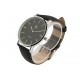 Montre Bracelet Cuir Noir cadran Argent Nelson ANCIENNES COLLECTIONS divers