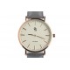 Montre Bracelet Cuir Gris cadran dore Nelson Montre GG Luxe