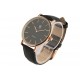 Montre Bracelet Cuir Noir cadran dore Nelson ANCIENNES COLLECTIONS divers