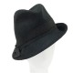 Chapeau Femme Giffray noire Chiné Céline Robert ANCIENNES COLLECTIONS divers