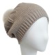 Bonnet Pompon Beige Pioule Céline Robert ANCIENNES COLLECTIONS divers