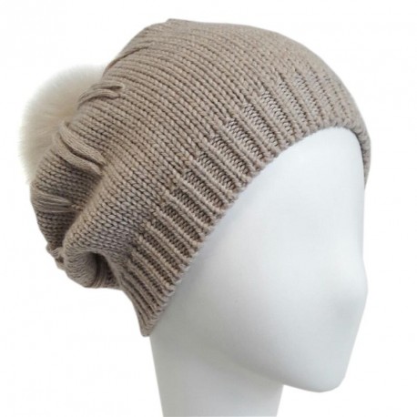 Bonnet Pompon Beige Pioule Céline Robert ANCIENNES COLLECTIONS divers