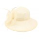 Chapeau Mariage Ecru Astra Léon Montane Chapeau cérémonie Léon montane