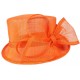 Chapeau Mariage Orange Babeth Leon Montane Chapeau cérémonie Léon montane