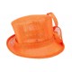 Chapeau Mariage Orange Babeth Leon Montane Chapeau cérémonie Léon montane