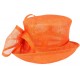 Chapeau Mariage Orange Babeth Leon Montane Chapeau cérémonie Léon montane