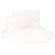 Chapeau Mariage Brity Blanc Leon Montane Chapeau cérémonie Léon montane