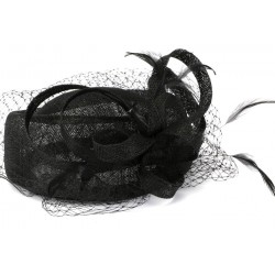 Chapeau Mariage Noir Byba Leon Montane ANCIENNES COLLECTIONS divers