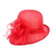 Chapeau Mariage Rouge Coco Leon Montane Chapeau cérémonie Léon montane