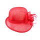 Chapeau Mariage Rouge Coco Leon Montane ANCIENNES COLLECTIONS divers