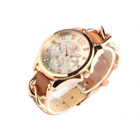 Montre femme doré marron strass Hermy ANCIENNES COLLECTIONS divers