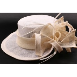 Chapeau mariée Lea en sisal écru ANCIENNES COLLECTIONS divers